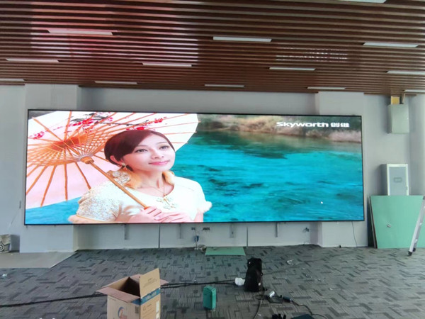 商洛P1.53led小间距屏安装案例